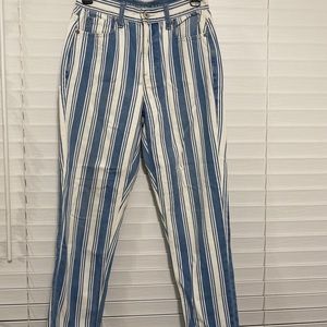 American eagle stripped mom jeans